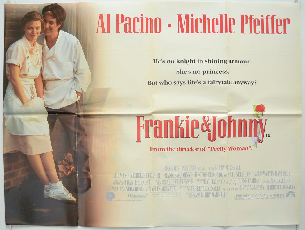 Frankie And Johnny Original Quad Poster - Film Poster - Movie Poster  