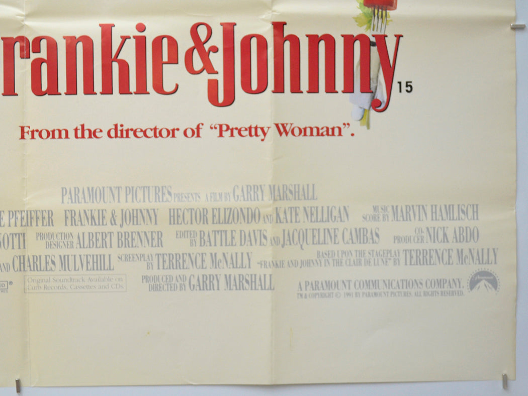 FRANKIE AND JOHNNY (Bottom Right) Cinema Quad Movie Poster 