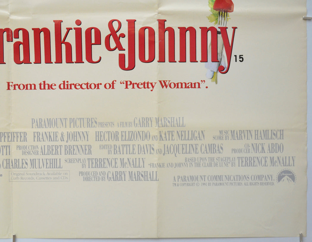 FRANKIE AND JOHNNY (Bottom Right) Cinema Quad Movie Poster 