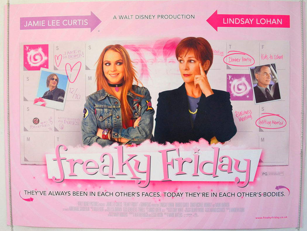 Freaky Friday Original British Quad Poster - Film Poster - Movie Poster 