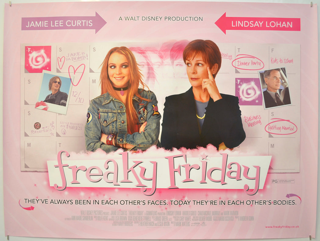 Freaky Friday Original Quad Poster - Film Poster - Movie Poster  