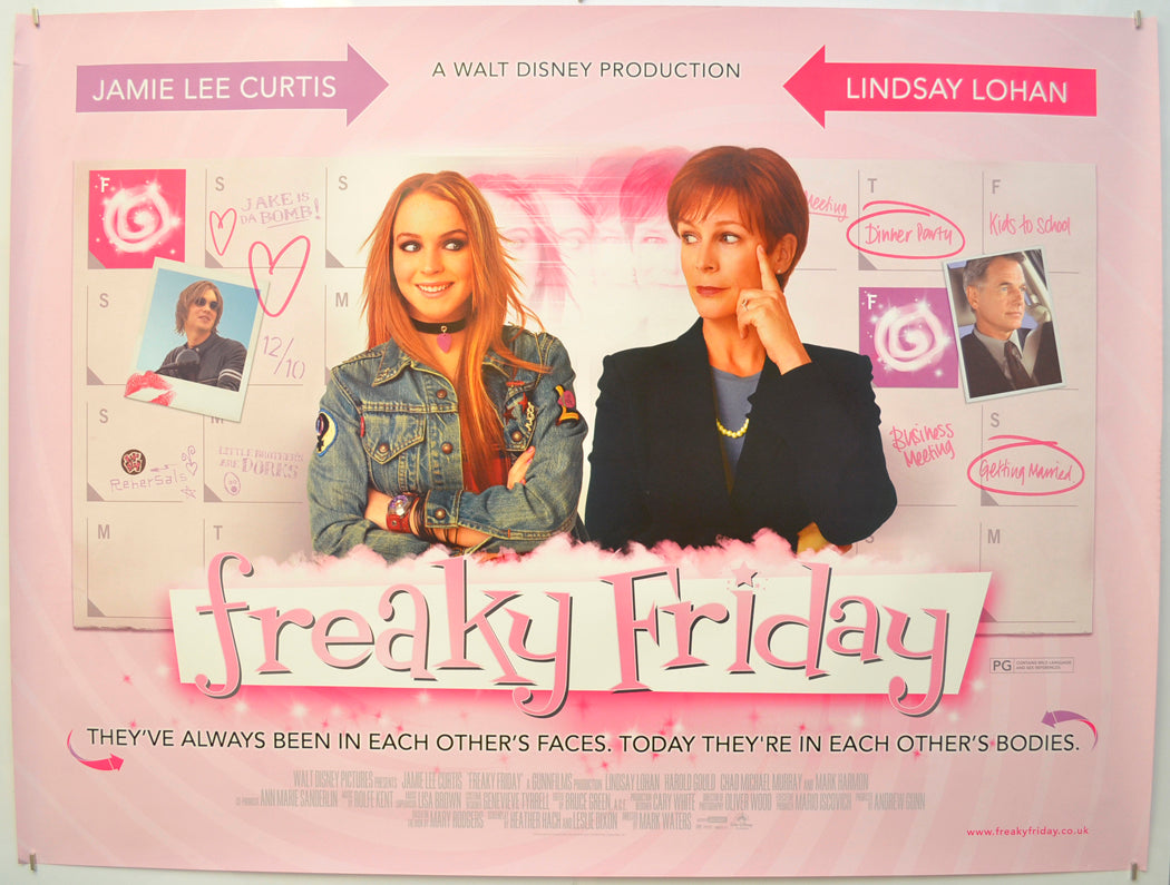 Freaky Friday Original Quad Poster - Film Poster - Movie Poster  