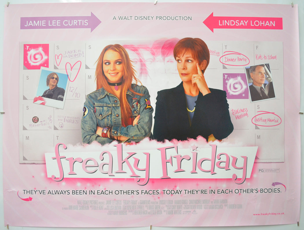 “Freaky Friday” Original Quad Poster - Film Poster - Movie Poster ...