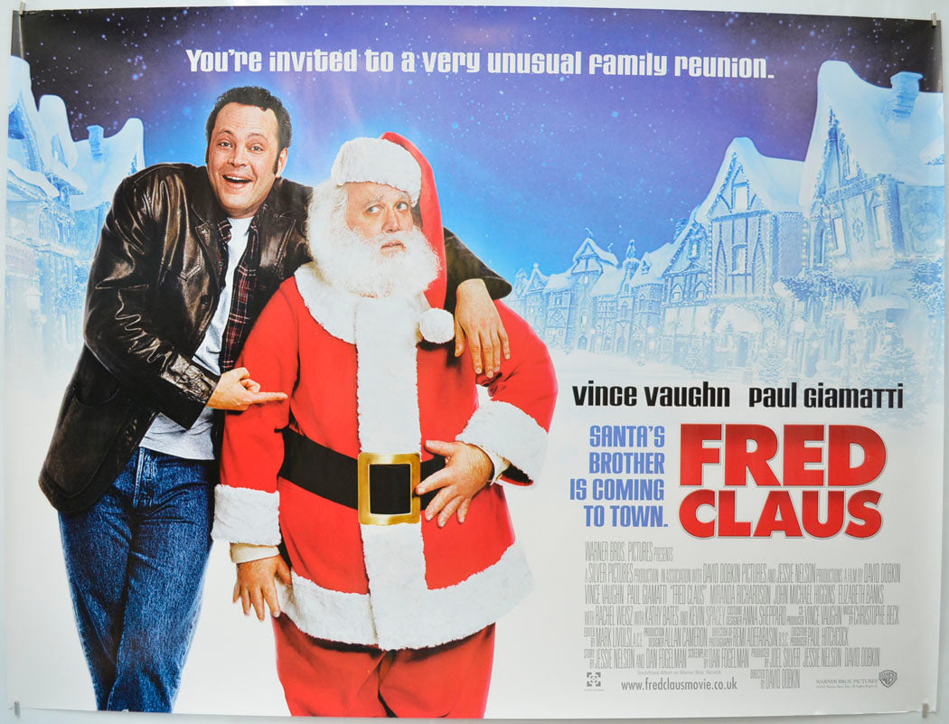 Fred Claus Original Quad Poster - Film Poster - Movie Poster