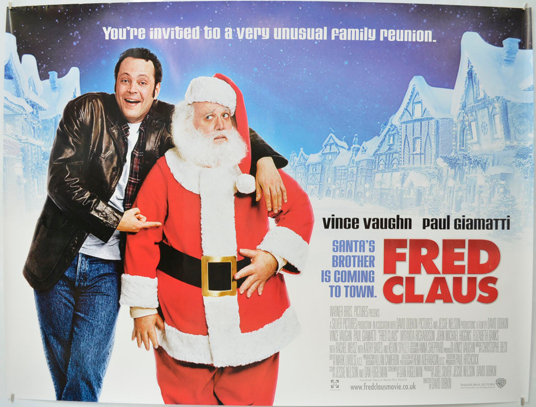 Fred Claus Original Quad Poster - Film Poster - Movie Poster