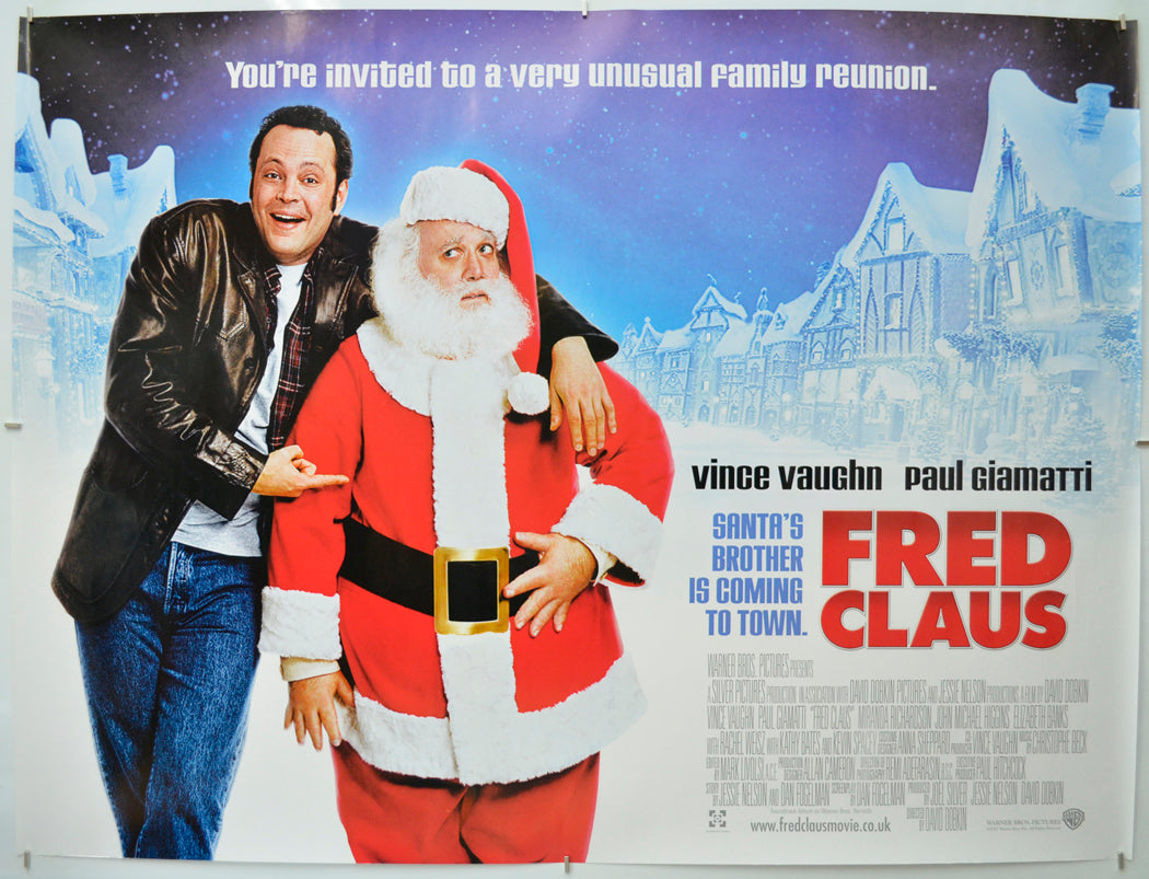 Fred Claus Original Quad Poster - Film Poster - Movie Poster