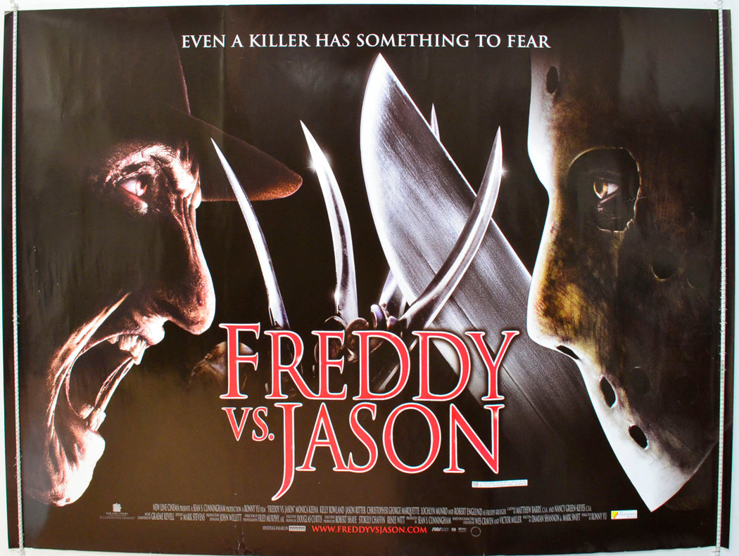 Freddy vs Jason  Original British Quad Poster - Film Poster - Movie Poster