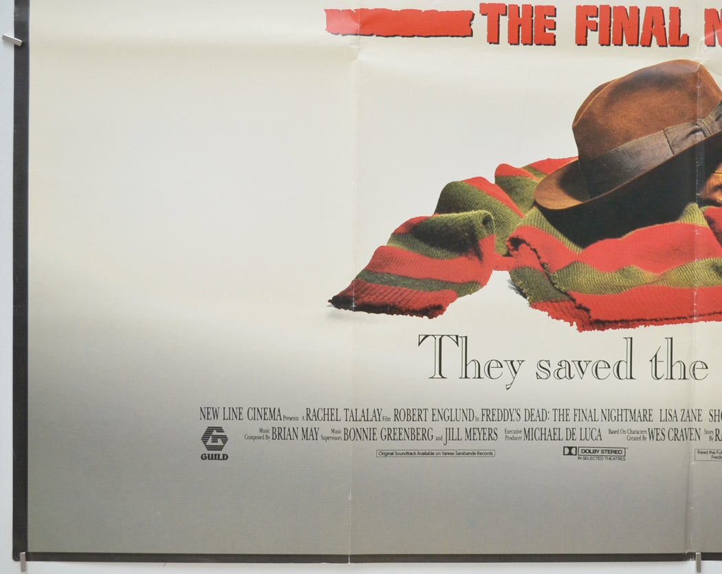 FREDDY’S DEAD - THE FINAL NIGHTMARE (Bottom Left) Cinema Quad Movie Poster 