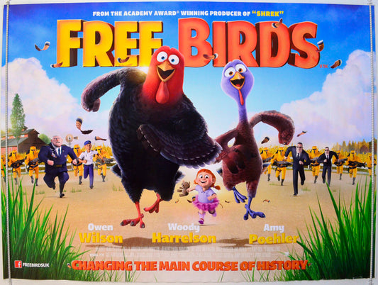 Free Birds Original British Quad Poster - Film Poster - Movie Poster 