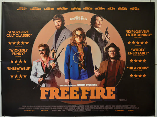 Free Fire Original Quad Poster - Film Poster - Movie Poster