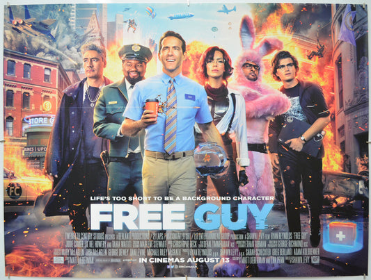 Free Guy - Original Quad Poster - Film Poster - Movie Poster