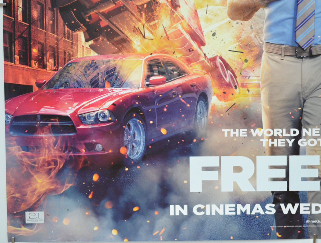 FREE GUY (Bottom Left) Cinema Quad Movie Poster 