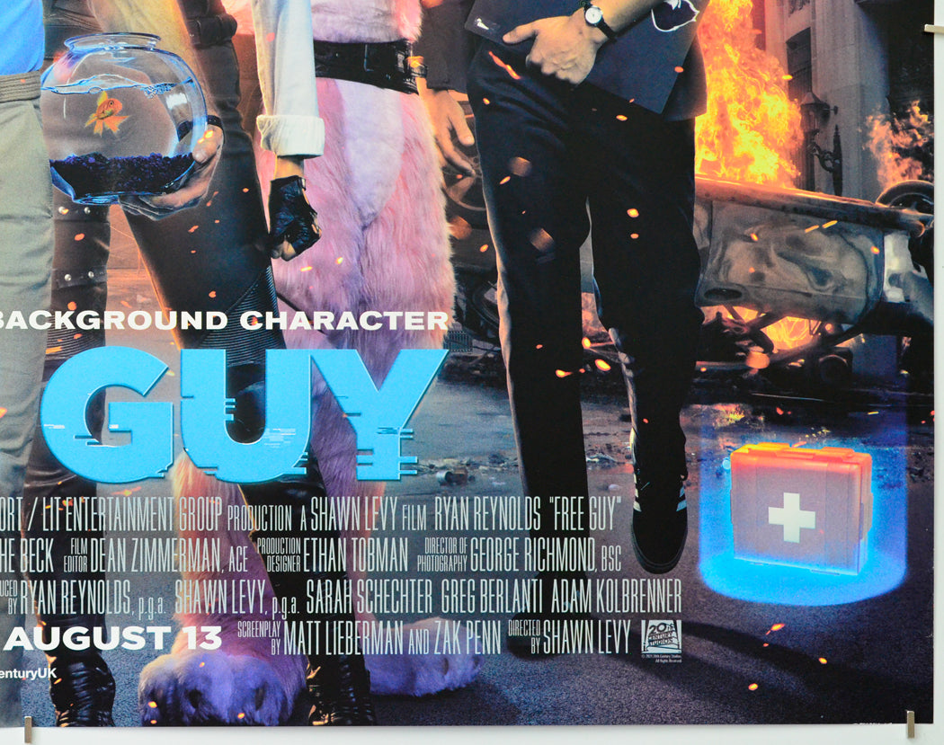 Free Guy (Bottom Right) Cinema Quad Movie Poster 