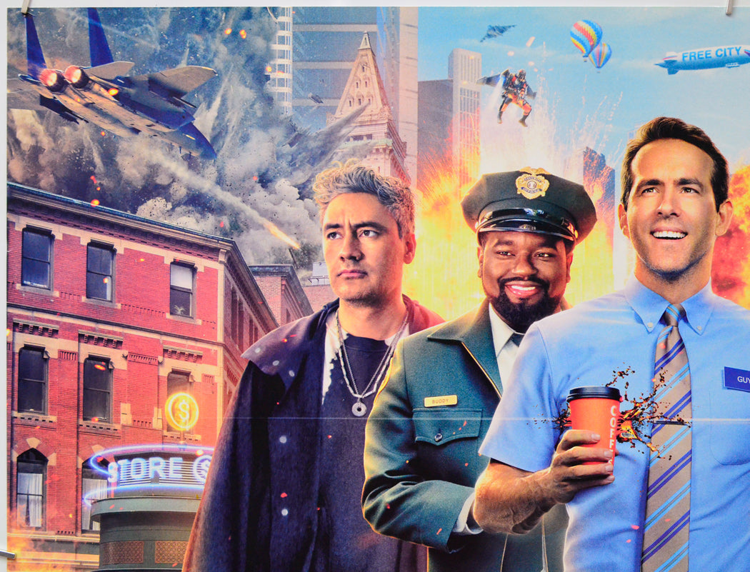 Free Guy (Top Left) Cinema Quad Movie Poster 