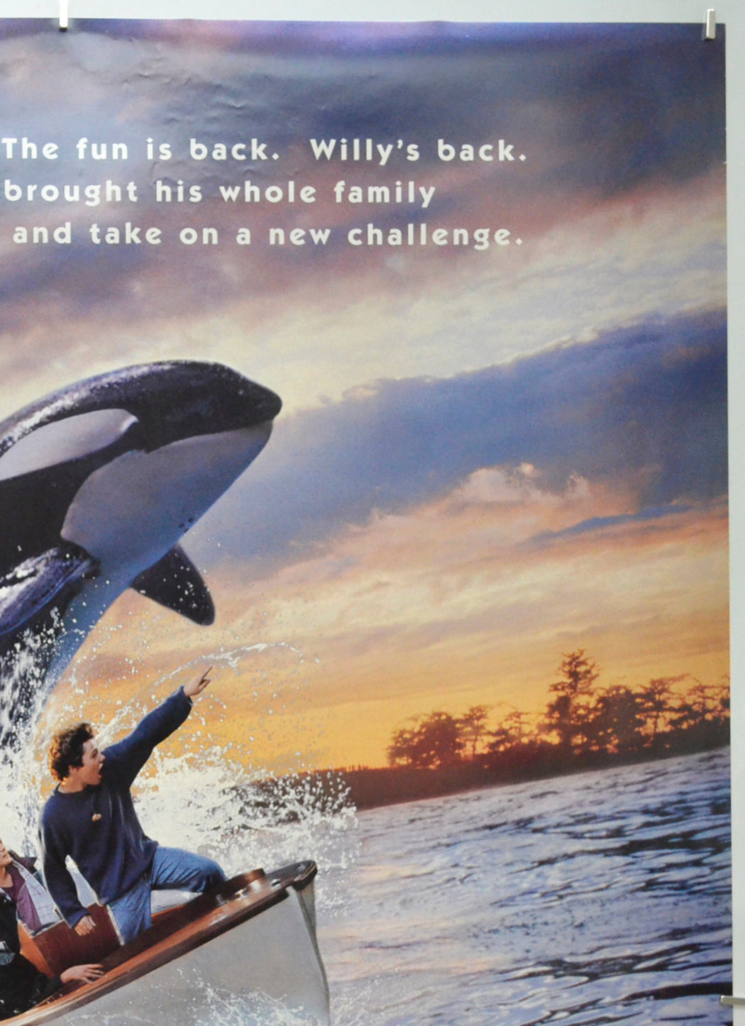 FREE WILLY 2 (Top Right) Cinema One Sheet Movie Poster 