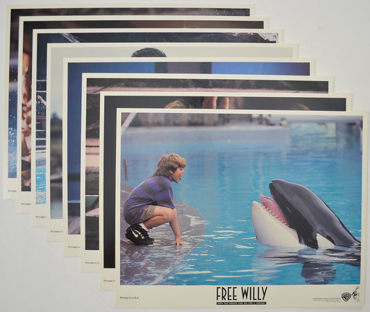 FREE WILLY (Full View) Cinema Set of Lobby Cards  