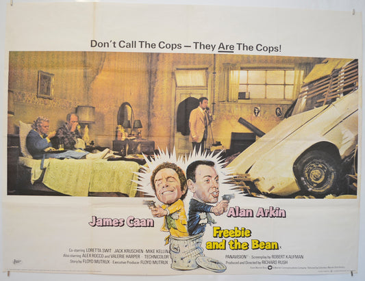 Freebie And The Bean  Original Quad Poster - Film Poster - Movie Poster