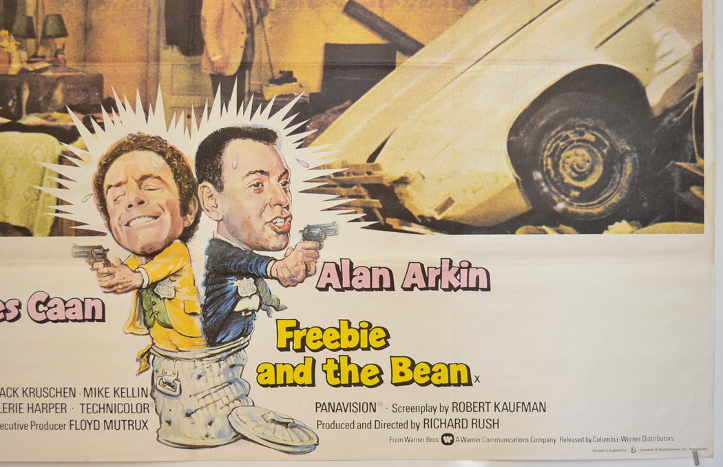 FREEBIE AND THE BEAN (Bottom Right) Cinema Quad Movie Poster 