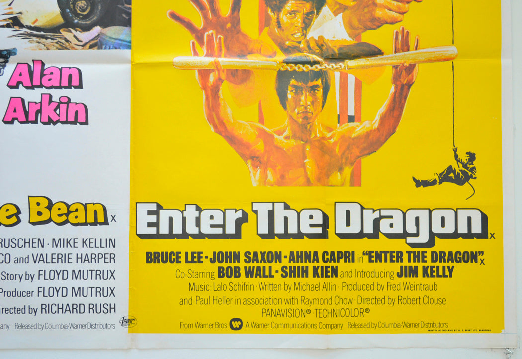 FREEBIE AND THE BEAN / ENTER THE DRAGON (Bottom Right) Cinema Quad Movie Poster 