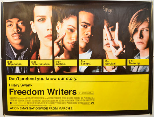 Freedom Writers Original Quad Poster - Film Poster - Movie Poster