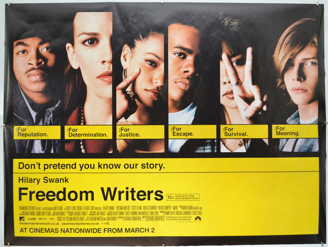 Freedom Writers Original Quad Poster - Film Poster - Movie Poster