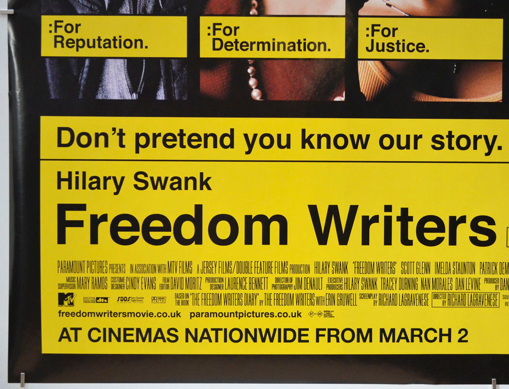 FREEDOM WRITERS (Bottom Left) Cinema Quad Movie Poster 