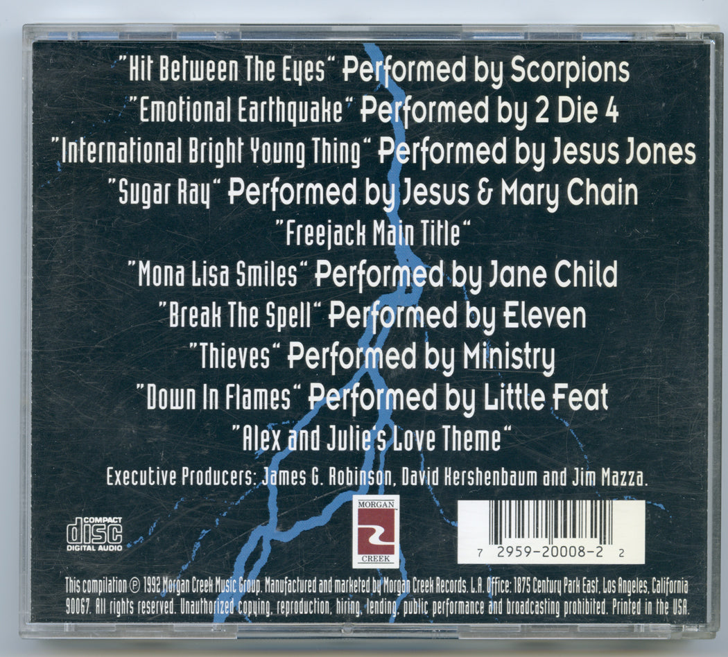 FREEJACK Original CD Soundtrack (back) 