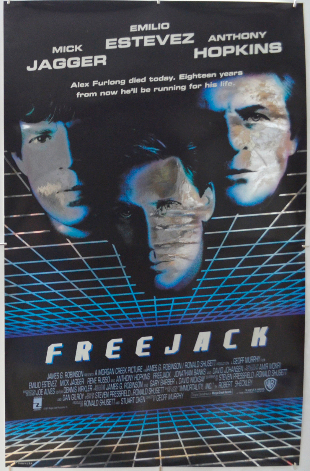 Freejack  (Mylar Foil Poster)  Original One Sheet Poster - Film Poster - Movie Poster