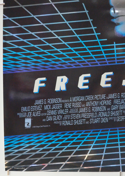 FREEJACK (Bottom Left) Cinema One Sheet Movie Poster 