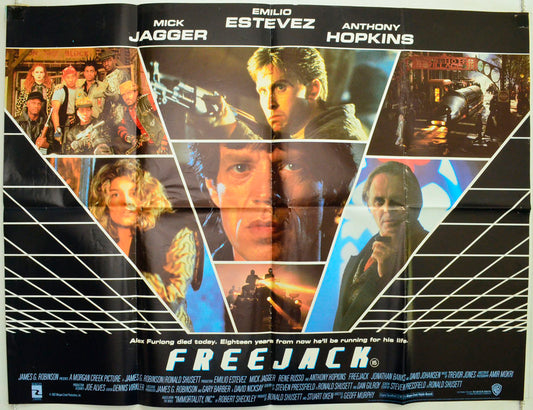 Freejack Original British Quad Poster - Film Poster - Movie Poster 