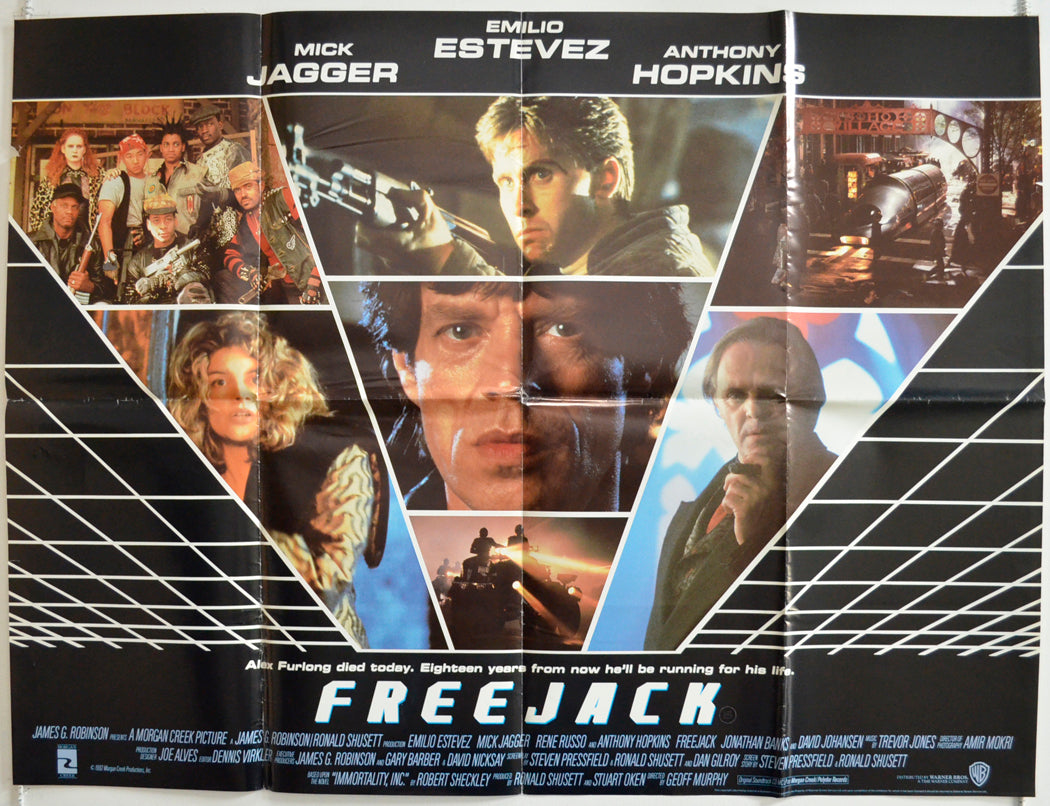 Freejack  Original British Quad Poster - Film Poster - Movie Poster 