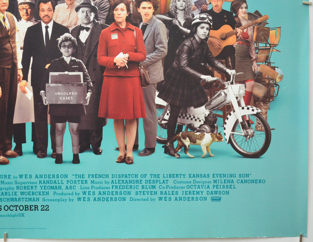 THE FRENCH DISPATCH (Bottom Right) Cinema Quad Movie Poster 