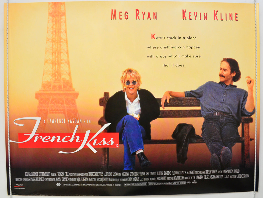 French Kiss Original Quad Poster - Film Poster - Movie Poster  