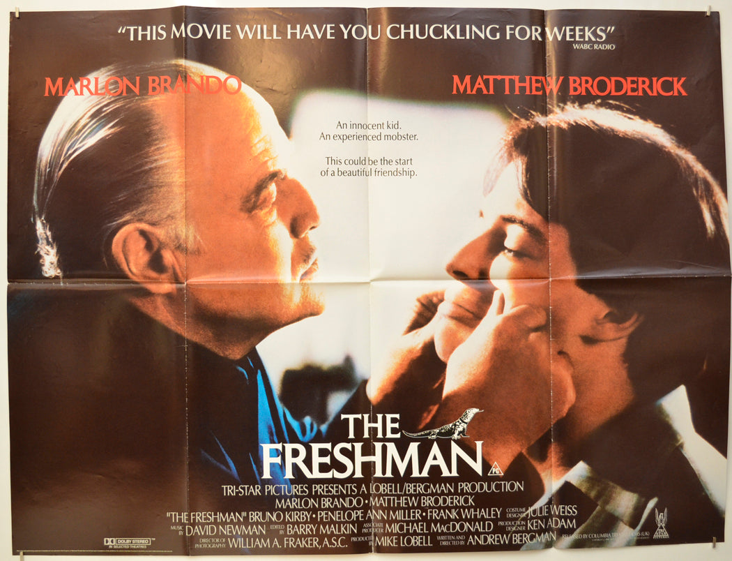 The Freshman Original Quad Poster - Film Poster - Movie Poster  