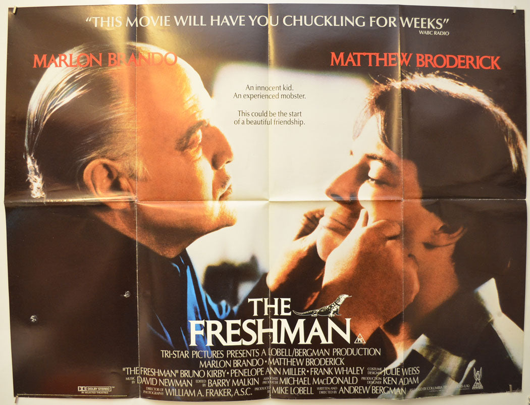 The Freshman  Original Quad Poster - Film Poster - Movie Poster