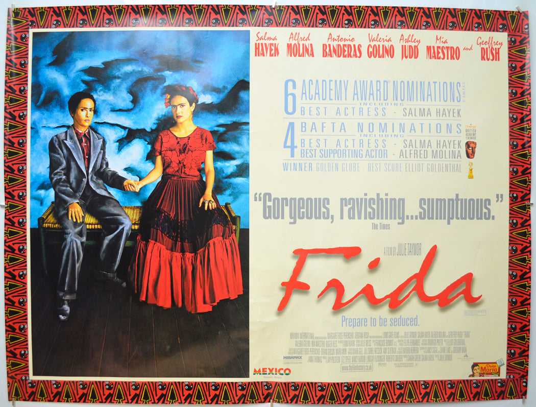 Frida Original Quad Poster - Film Poster - Movie Poster