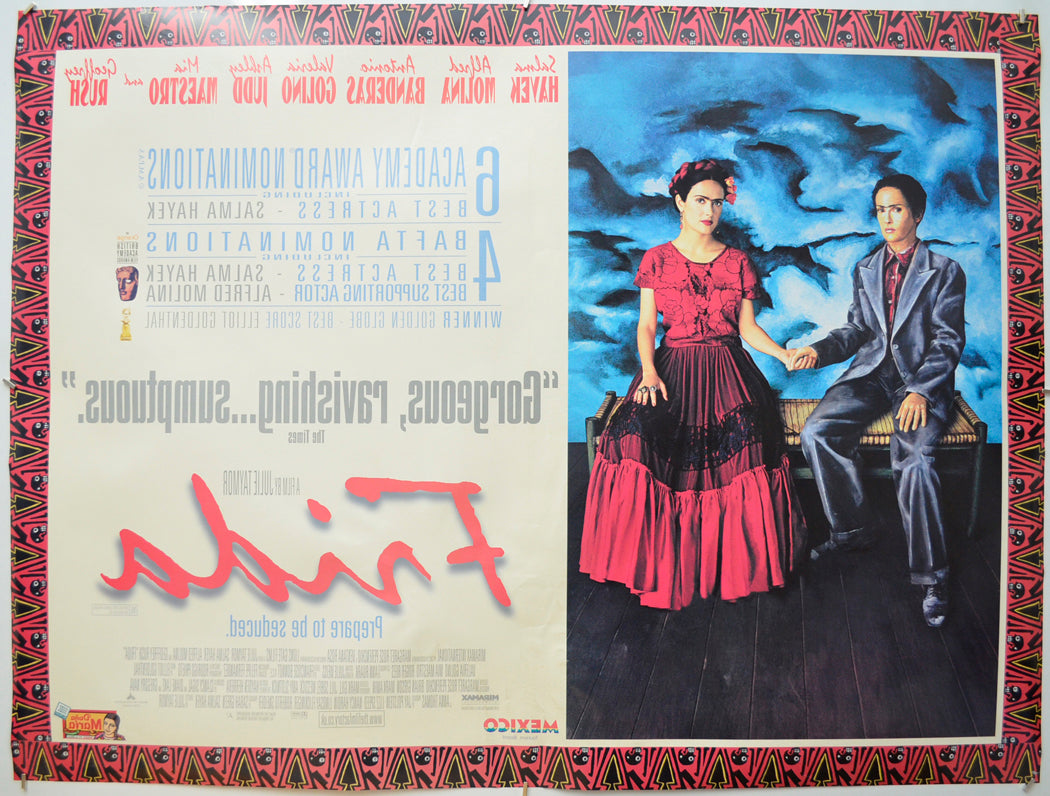 FRIDA (Back) Cinema Quad Movie Poster 