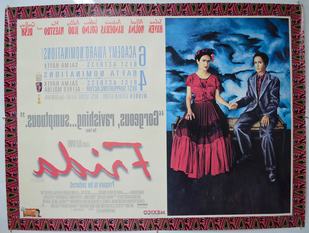 FRIDA (Back) Cinema Quad Movie Poster 