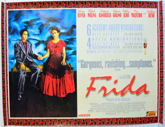 Frida Original British Quad Poster - Film Poster - Movie Poster 