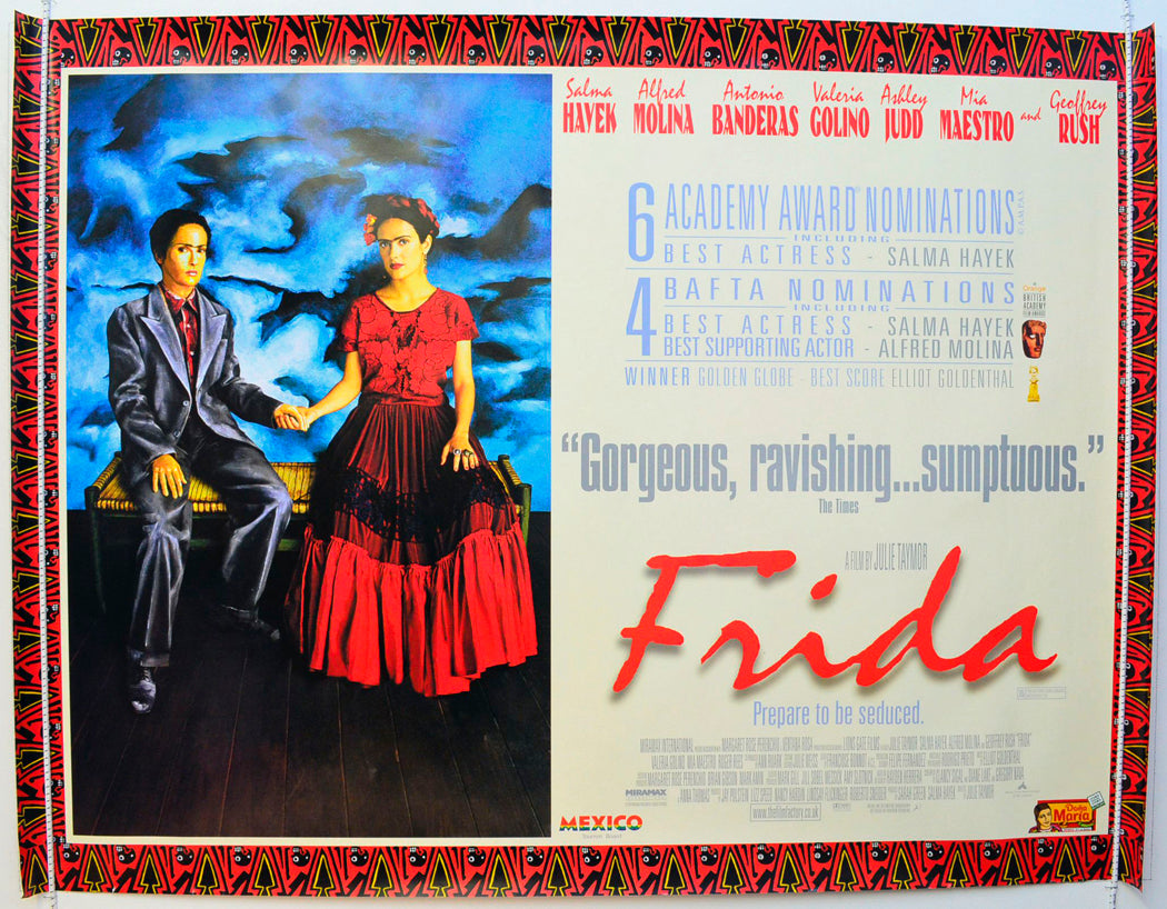 Frida Original British Quad Poster - Film Poster - Movie Poster 