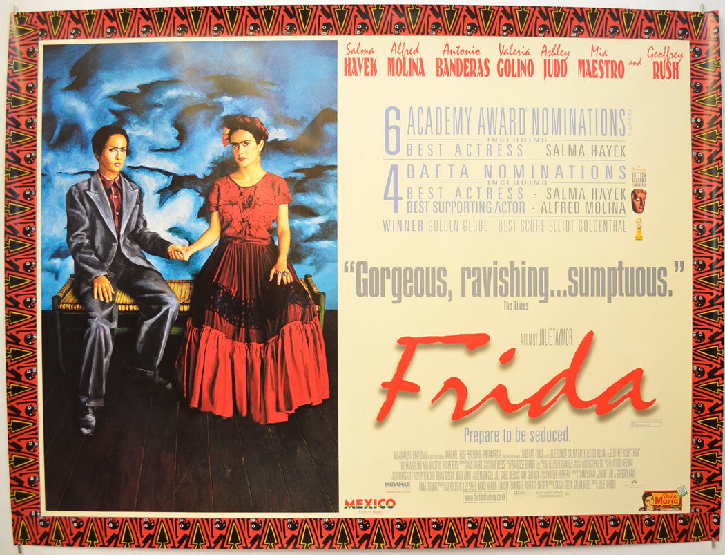 Frida Original Quad Poster - Film Poster - Movie Poster