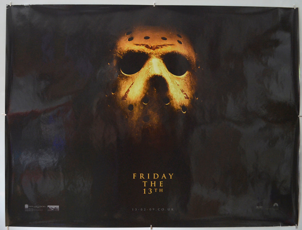 Friday The 13th (Teaser / Advance Version) Original Quad Poster - Film Poster - Movie Poster  