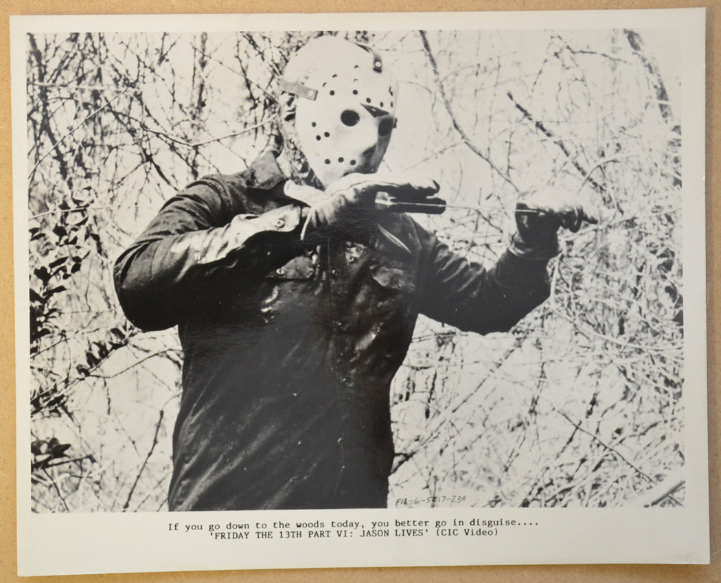 Friday The 13th Part VI : Jason Lives Original Black and White Press Still (Photograph) 