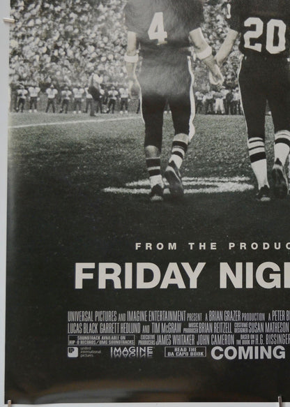 FRIDAY NIGHT LIGHTS (Bottom Left) Cinema One Sheet Movie Poster 