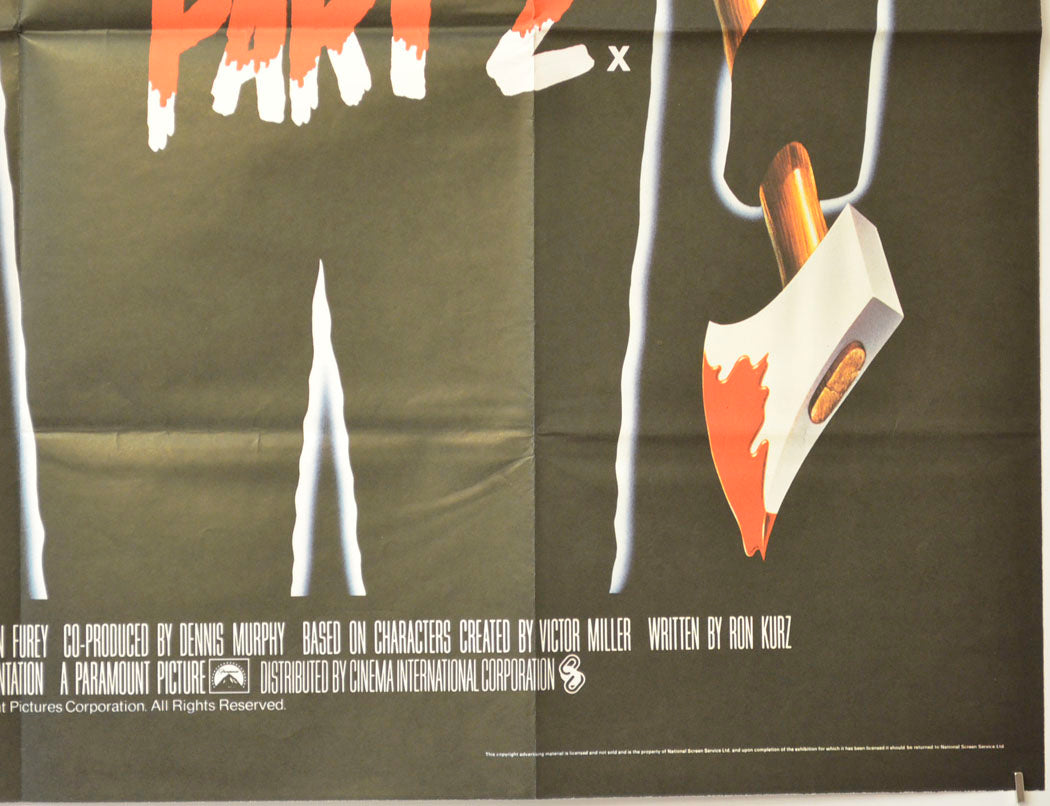 FRIDAY THE 13TH PART 2 (Bottom Right) Cinema Quad Movie Poster 