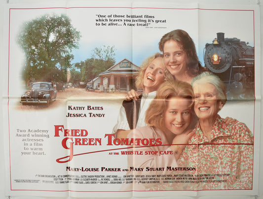 Fried Green Tomatoes At The Whistle Stop Cafe   Original Quad Poster - Film Poster - Movie Poster 