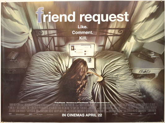 Friend Request  Original Quad Poster - Film Poster - Movie Poster