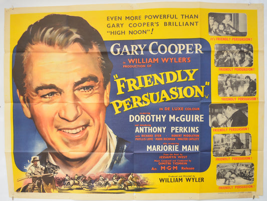 Friendly Persuasion  Original Quad Poster - Film Poster - Movie Poster