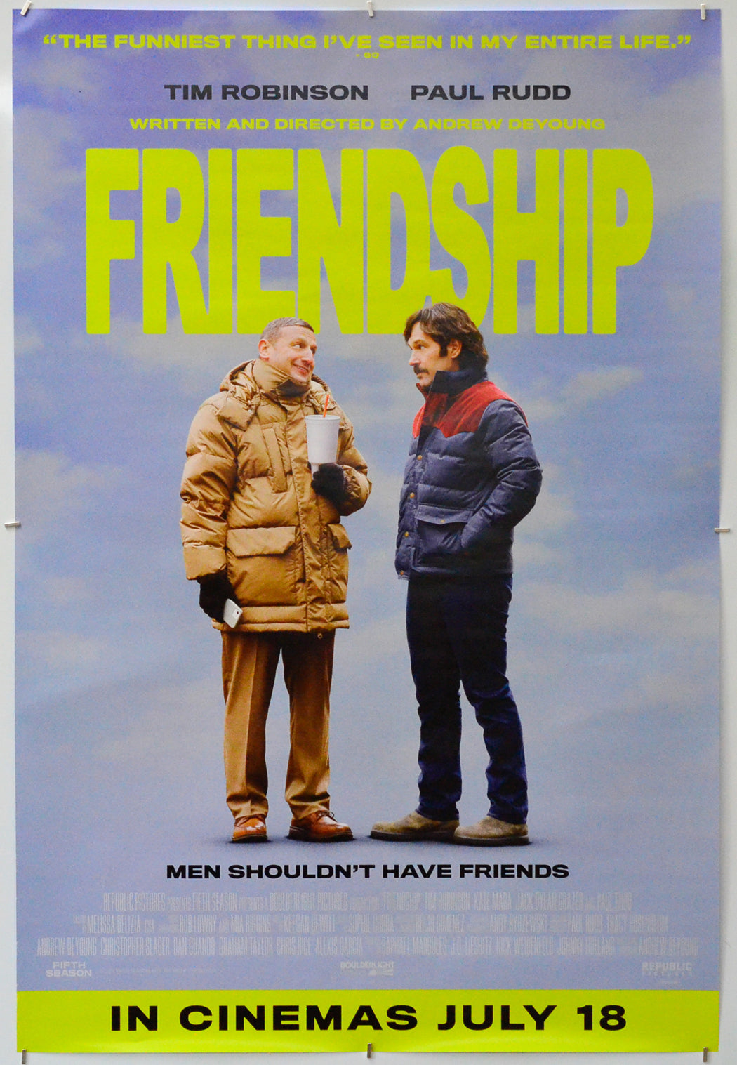 Friendship - Original One Sheet Poster - Film Poster - Movie Poster 