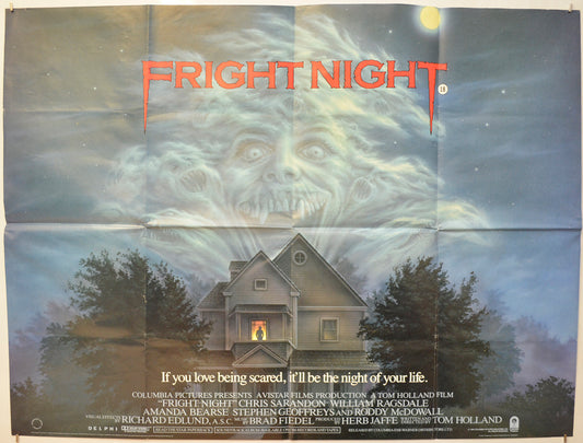 Fright Night  Original Quad Poster - Film Poster - Movie Poster